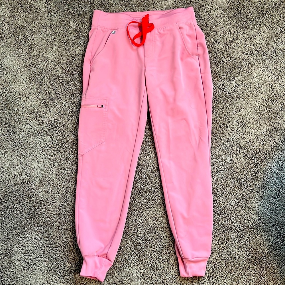 COPY - Figs scrub Zamora Jogger- Pink XS petite